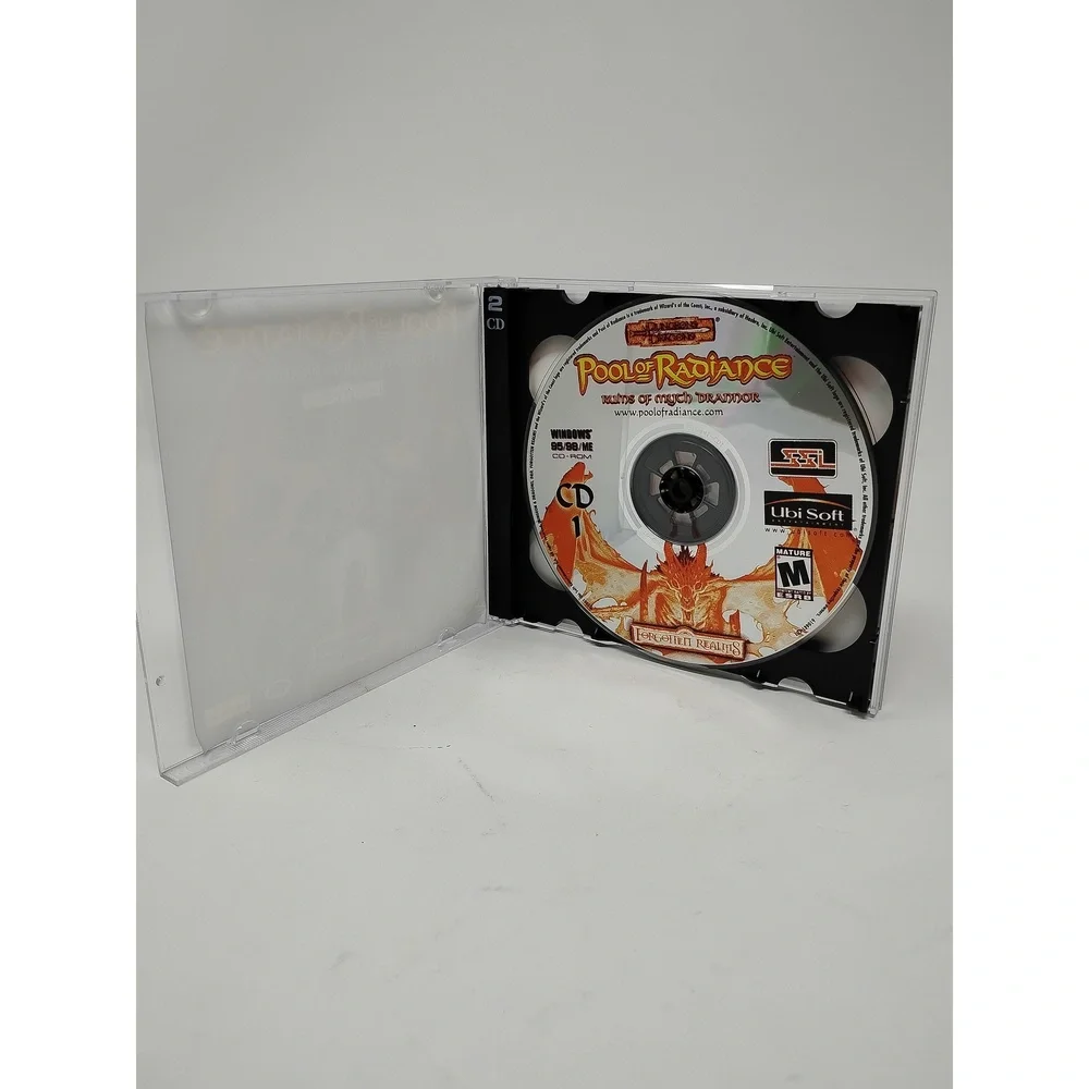Pool of Radiance Ruins of Myth Drannor PC Game 2001 D&D Forgotten Realms RPG 2CD